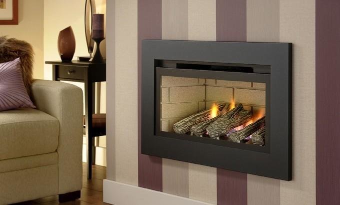 Crystal Boston Glass Fronted Gas Fire Fireplace Superstores
