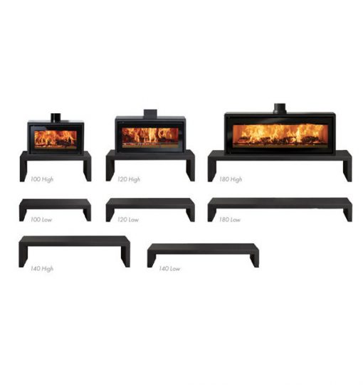 Range of stove benches in different sizes