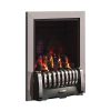 Simple rectangular metal fireplace for gas fire